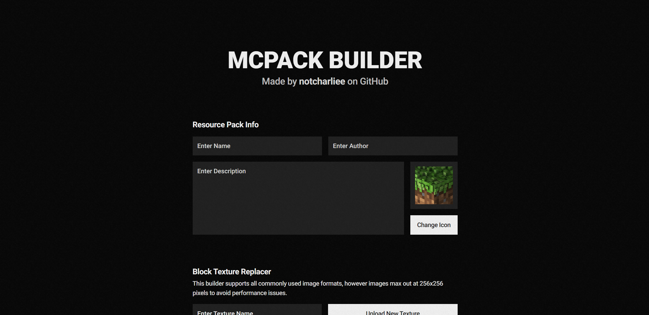 MCPack Builder